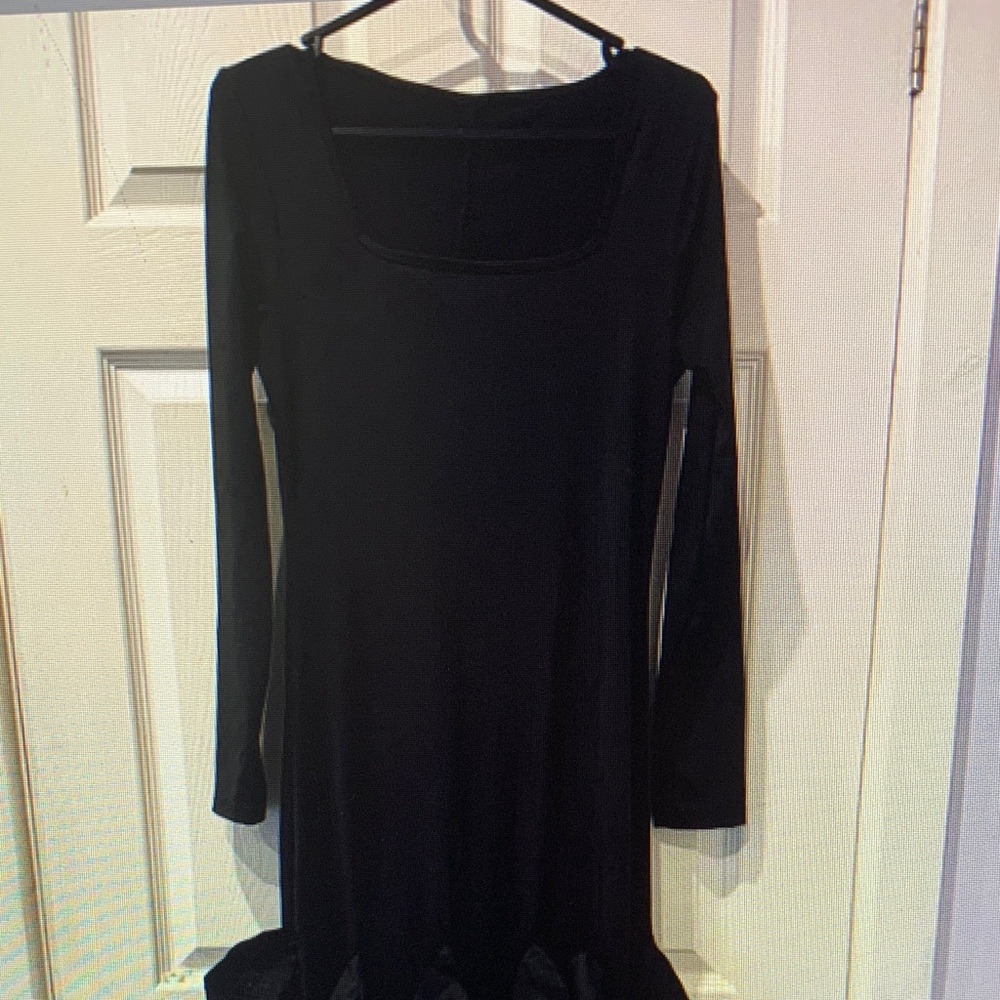 SHEIN Black Mini Dress with Long Sleeves